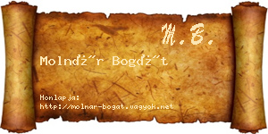 Molnár Bogát névjegykártya